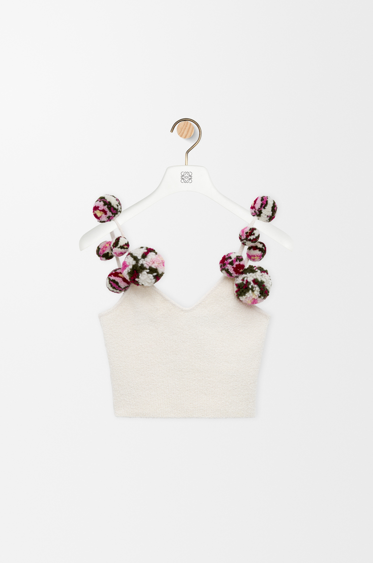 LOEWE Top en mezcla de algodón Blanco/Multicolor