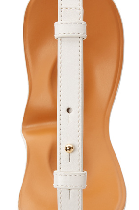 LOEWE Mask belt in classic calfskin White/Gold plp_rd
