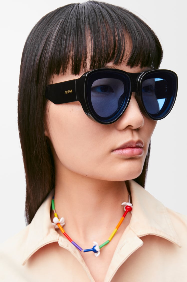 LOEWE Front lenses aviatior sunglasses Black