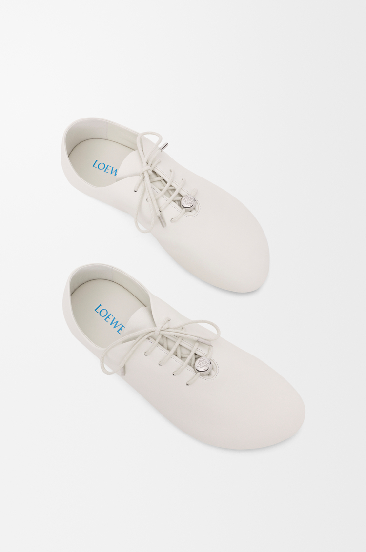 LOEWE Pebble Soft lace-up in nappa calfskin White