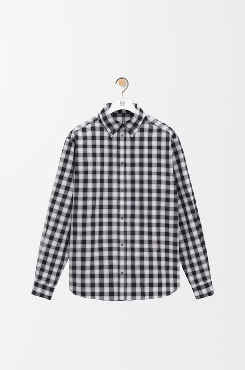 LOEWE Shirt in cotton White/Black