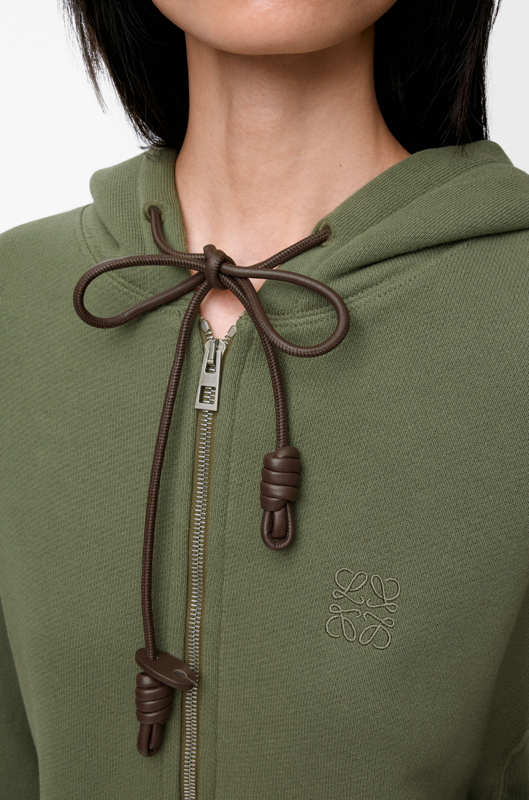 フラメンコ フーディー（コットン&カシミヤ） グリーン - LOEWE Japan