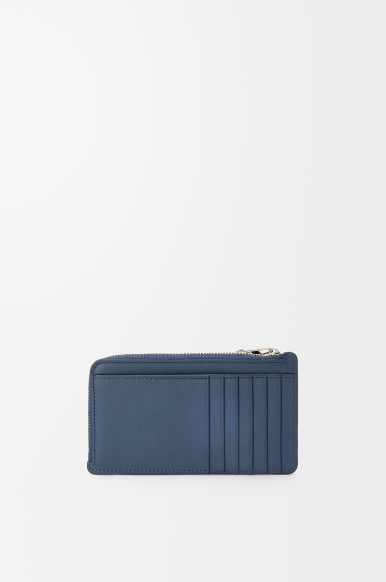 LOEWE 经典牛皮革长款 Puzzle 硬币卡包 靛蓝色