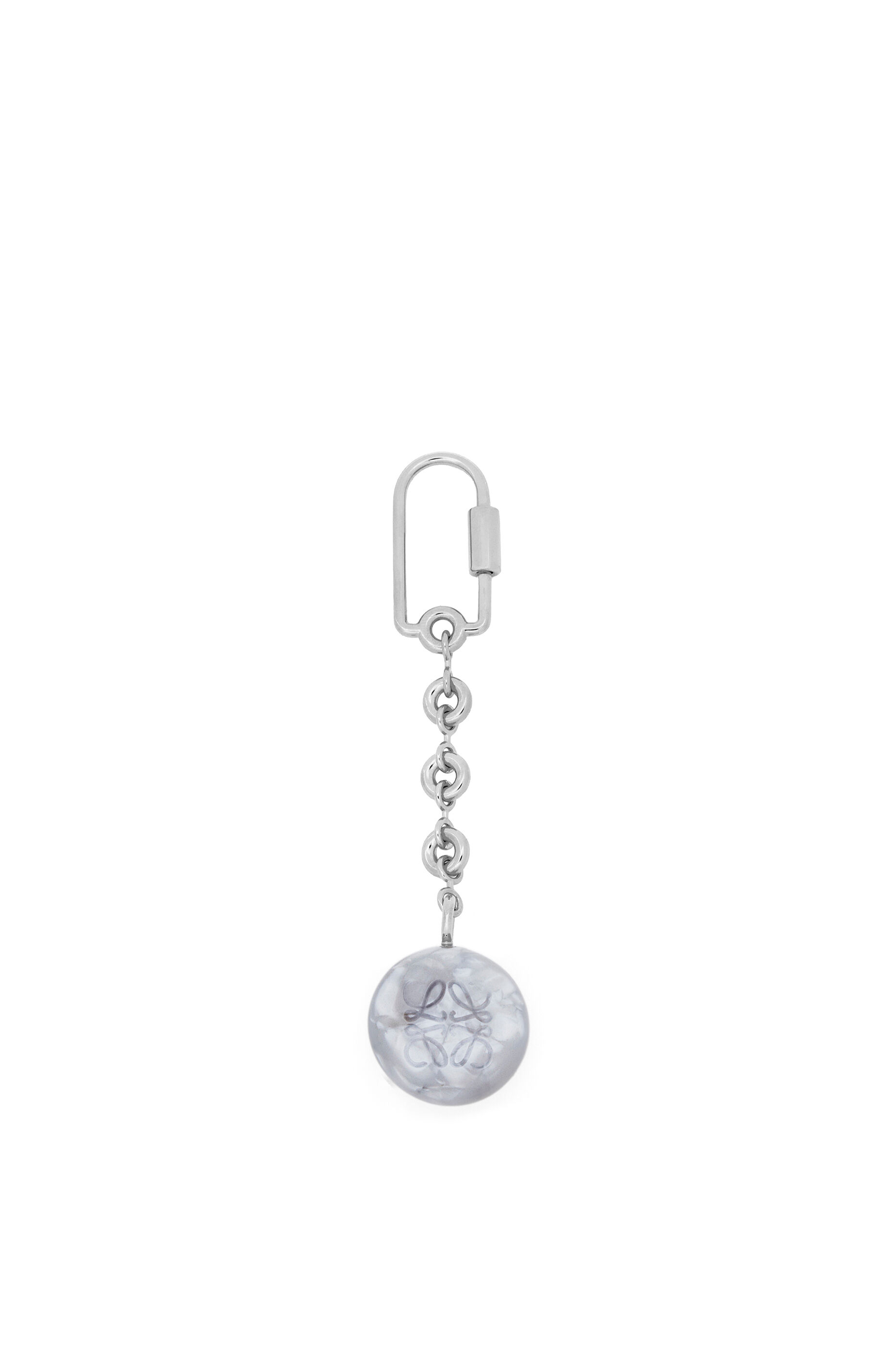 Pebble keyring Nacre Palladium LOEWE