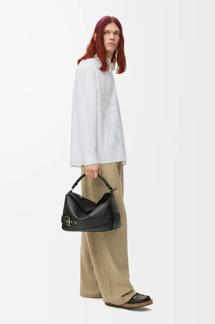 LOEWE Chemise Anagram en coton Blanc