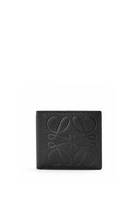LOEWE Brand bifold wallet in grained calfskin Black pdp_rd