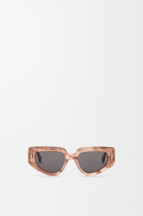 LOEWE Gafas de sol Butterfly Screen Rosa Oscuro Marmolado