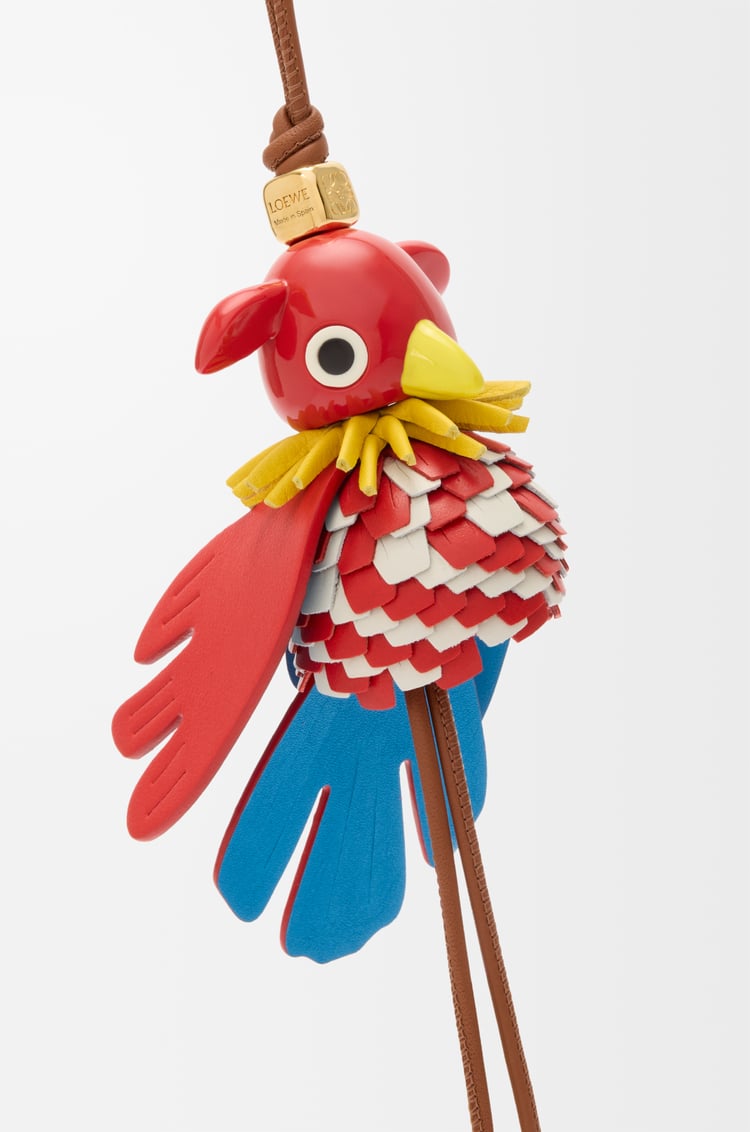 LOEWE パロット パズ チャーム Tan/Red