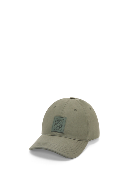 LOEWE Patch cap in canvas 卡其綠 plp_rd