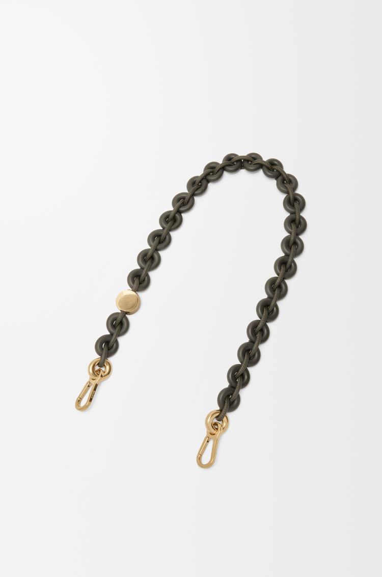 LOEWE ドーナツチェーン（カーフ） ダークカーキグリーン