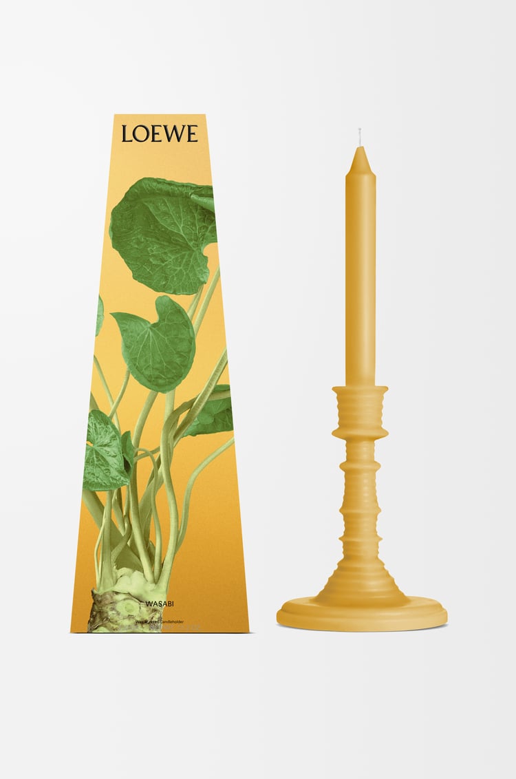 LOEWE Candelabro de cera Wasabi Amarillo