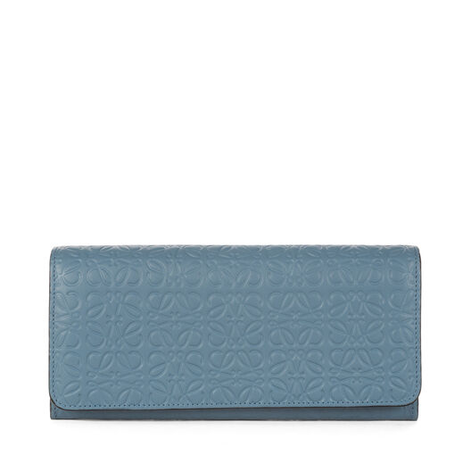 LOEWE Continental Wallet Stone Blue LOEWE Continental Wallet Stone Blue all