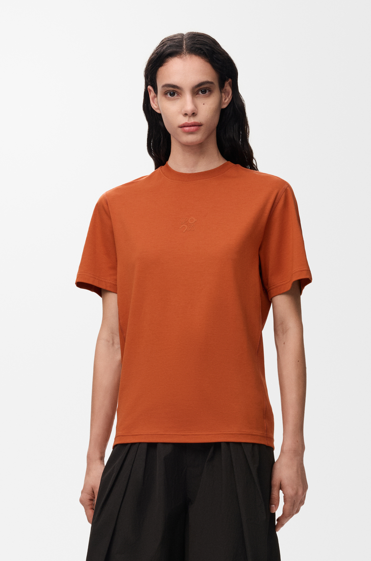 LOEWE T-shirt in technical jersey Dark Orange