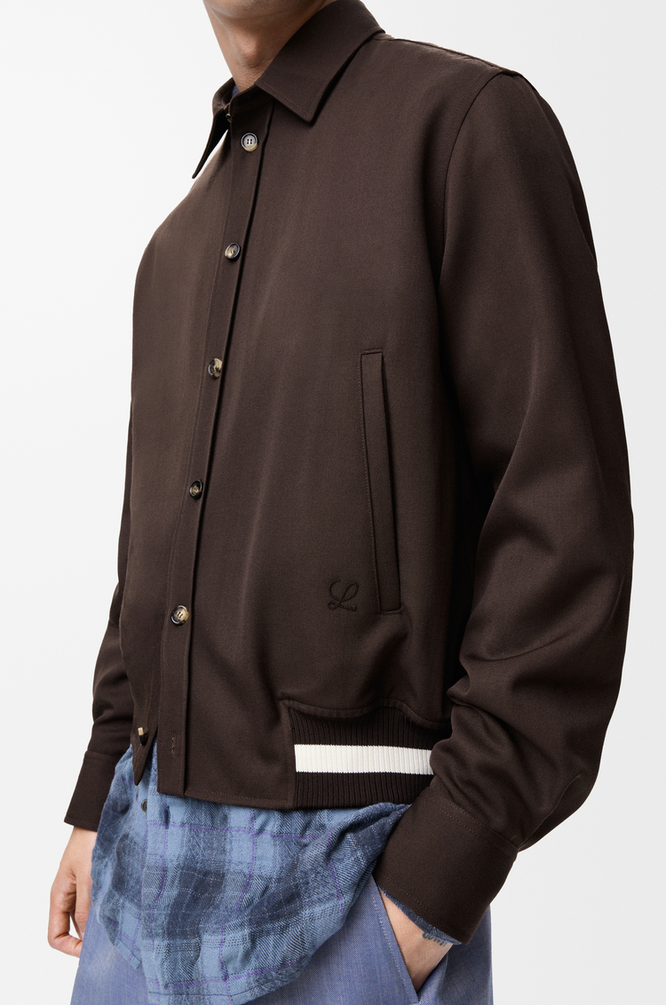 LOEWE Jacket in wool Brown