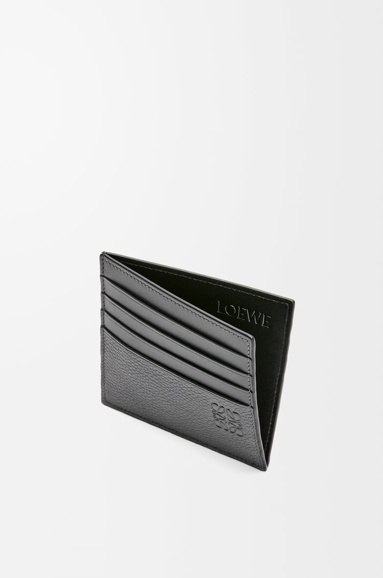 LOEWE Open cardholder in soft grained calfskin Anthracite