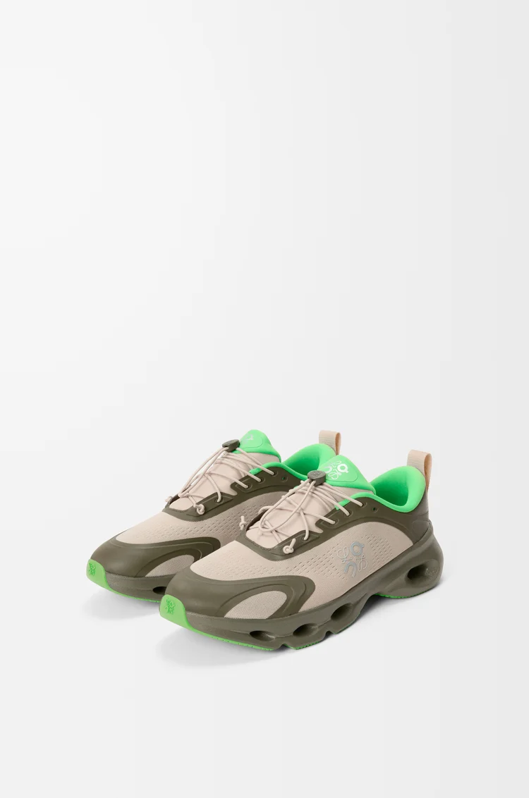 LOEWE 클라우드솔로 스니커즈 Khaki Green/Sand