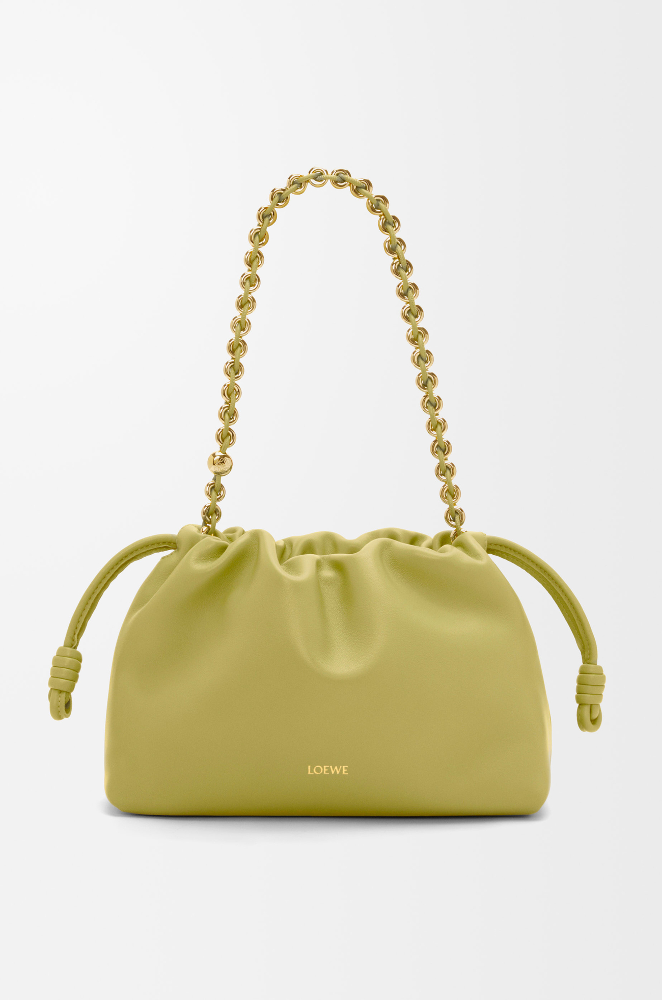 LOEWE Bolso Flamenco Purse mediano en piel napa de cordero Musgo Claro plp_rd