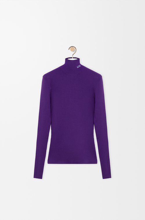 LOEWE Top en mezcla de viscosa Morado