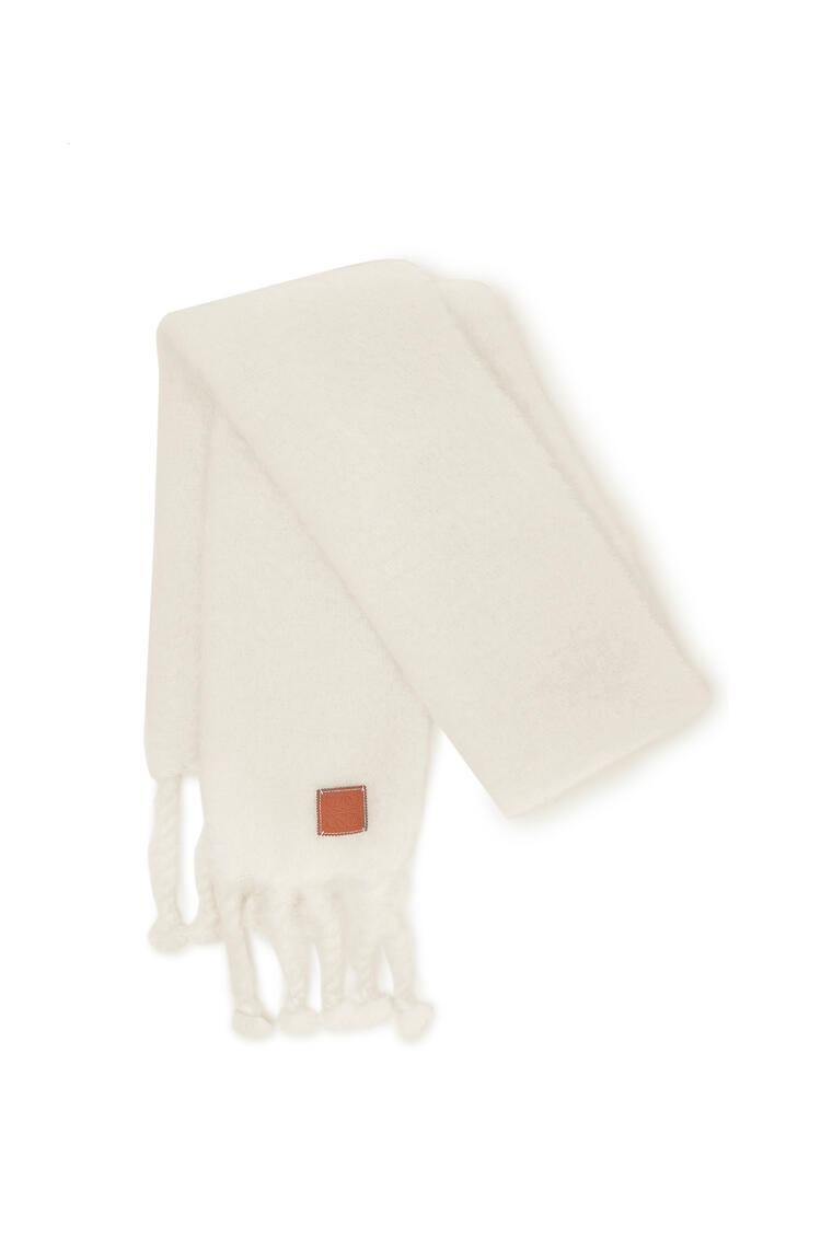LOEWE Scarf in mohair and wool White