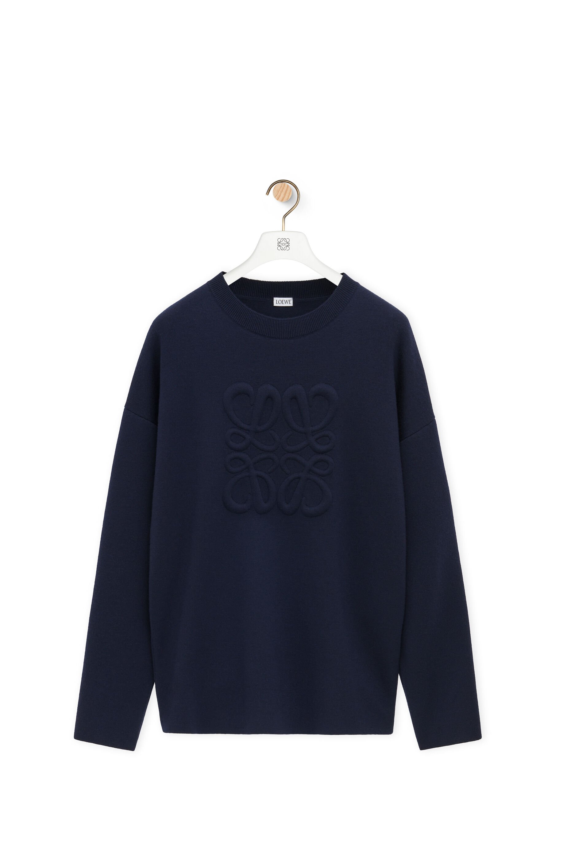 Jersey Anagrama en lana Azul Marino LOEWE