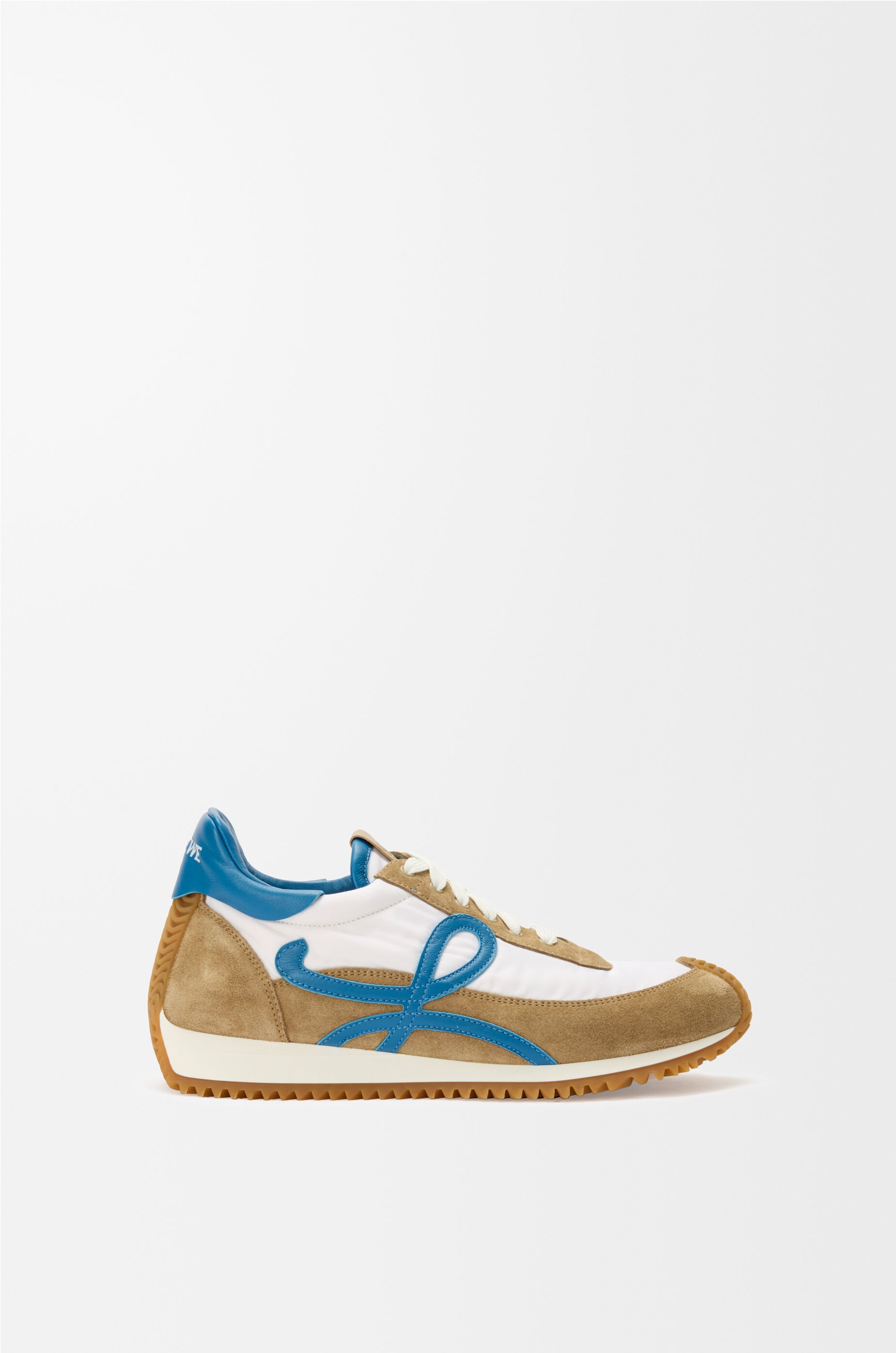 【LOEWE】 Flow Runner 2.0 suede sneakers Flow Runner 2.0 in nylon and suede Beige - LOEWE