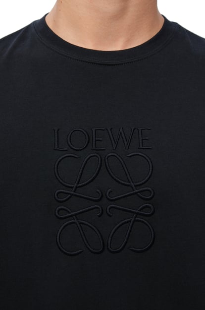 LOEWE Loose fit long sleeve T-shirt in cotton 黑色 plp_rd
