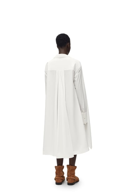 LOEWE Robe tunique en coton mélangé BLANC NATUREL plp_rd