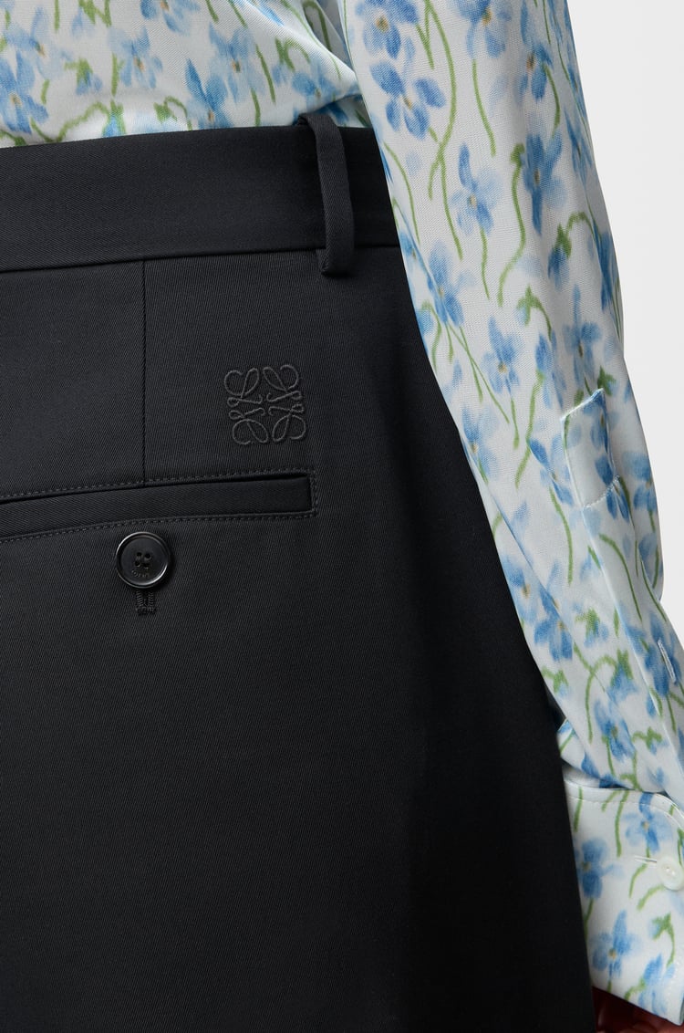 LOEWE バレル トラウザーズ（コットン&シルク） ブラック