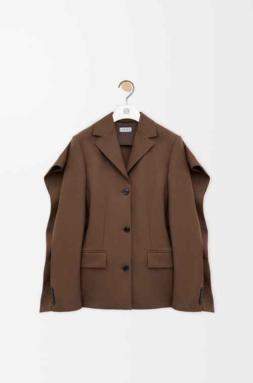 LOEWE Chaqueta en lana Marrón