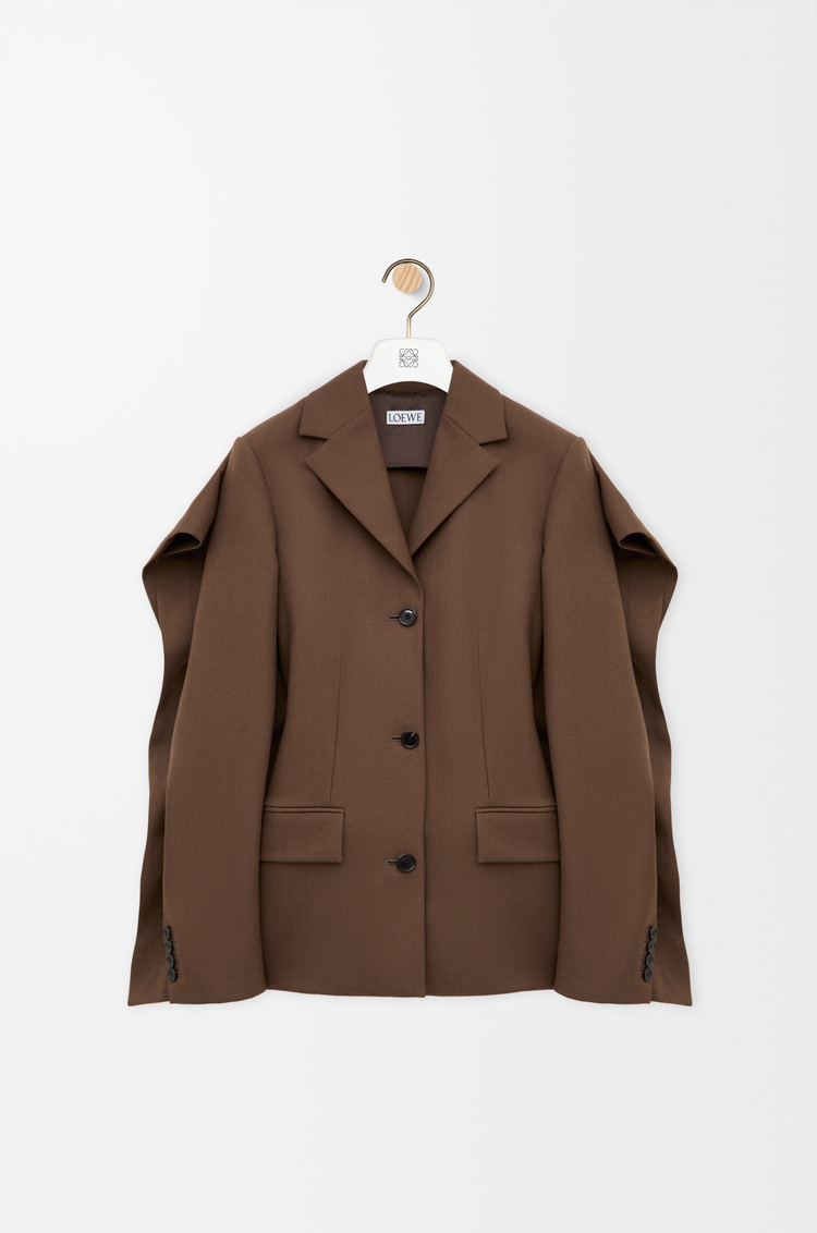 LOEWE Chaqueta en lana Marrón