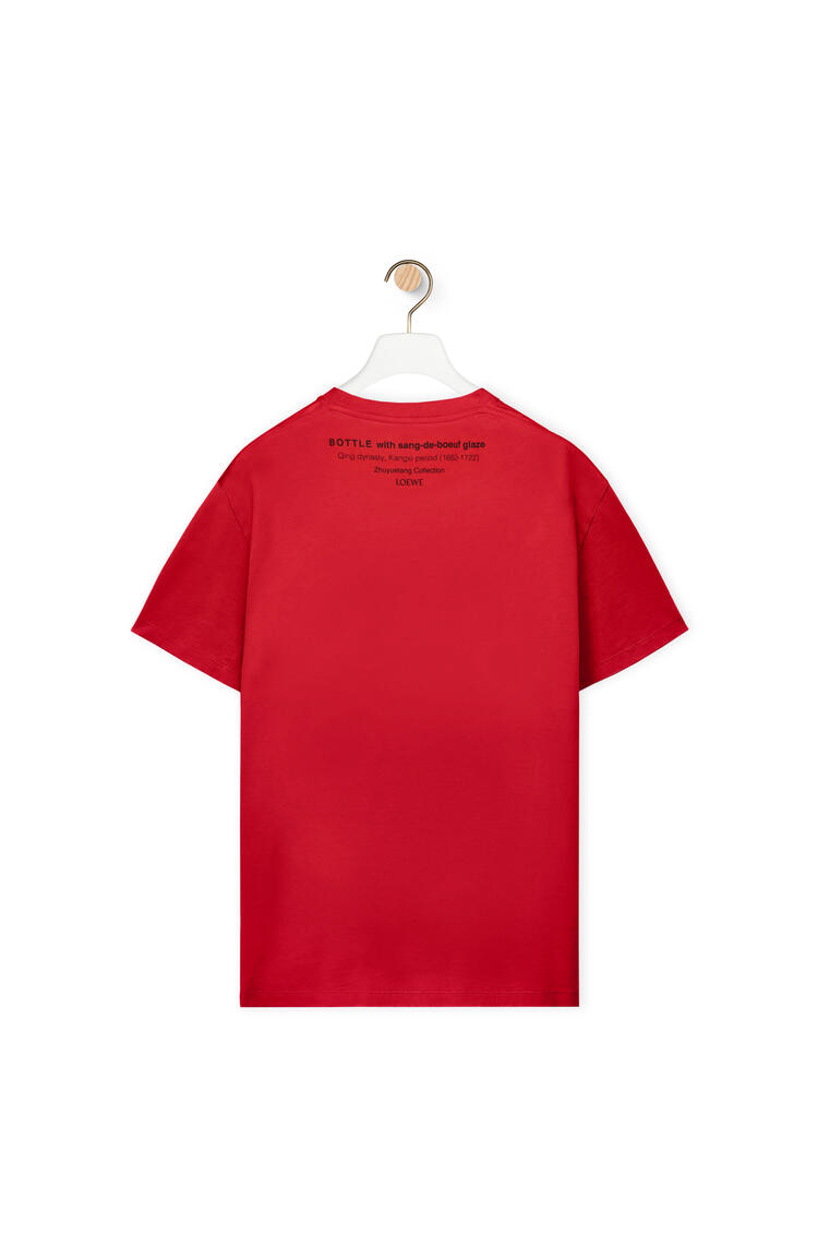LOEWE Camiseta en algodón con estampado de cerámica Rojo