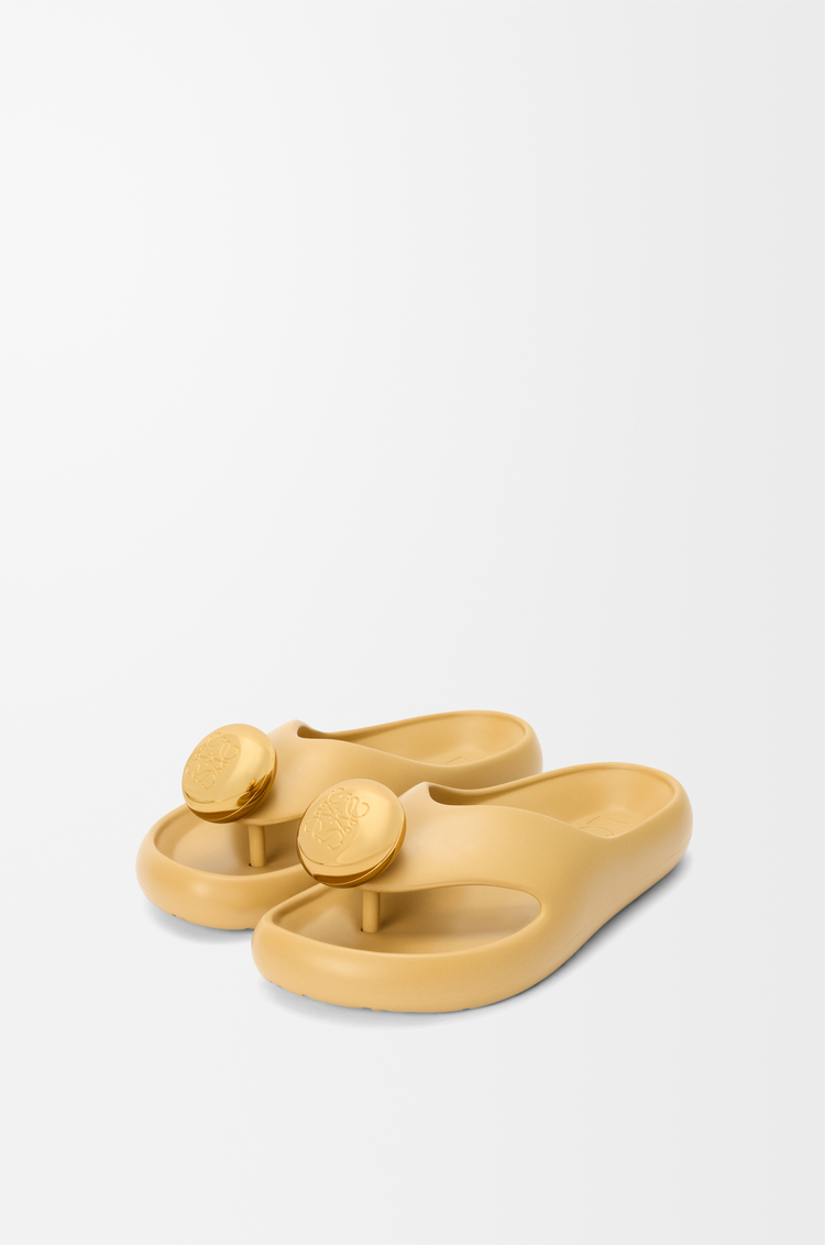 LOEWE Sandalia Foam Pebble Corrector Medio/Dorado