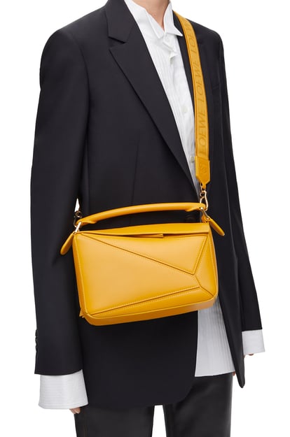 LOEWE Small Puzzle bag in satin calfskin Sunflower plp_rd