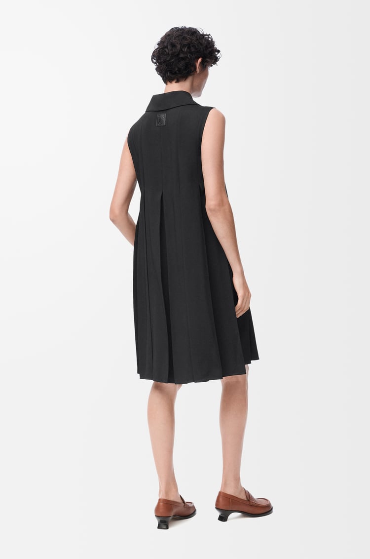 LOEWE Trapeze dress in stretch viscose Black