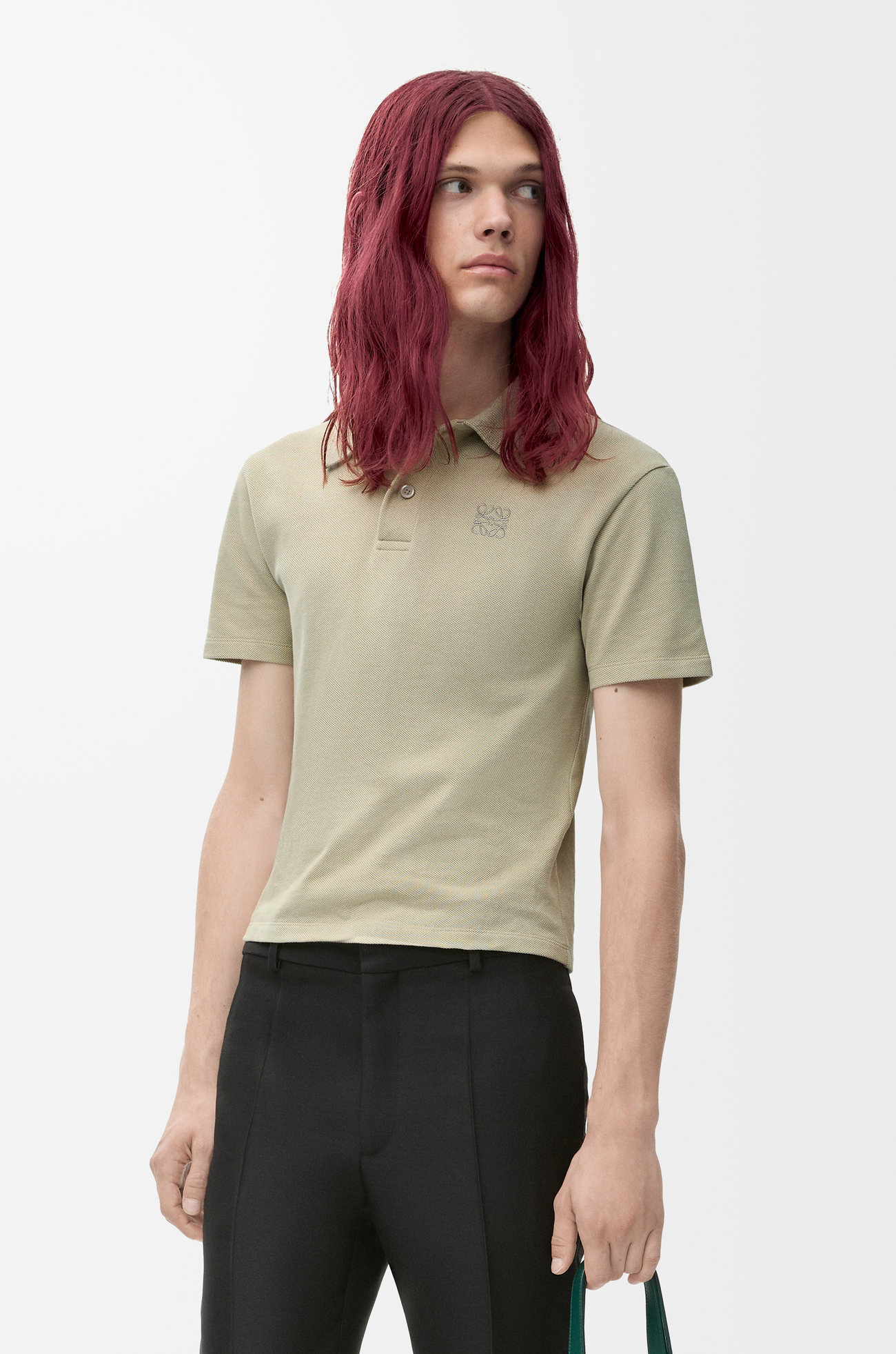 LOEWE Polo in cotton Sage