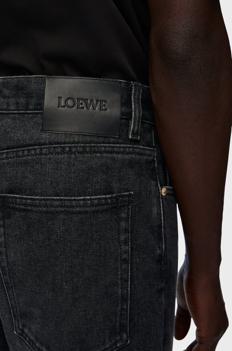LOEWE Straight leg jeans in denim Washed Black