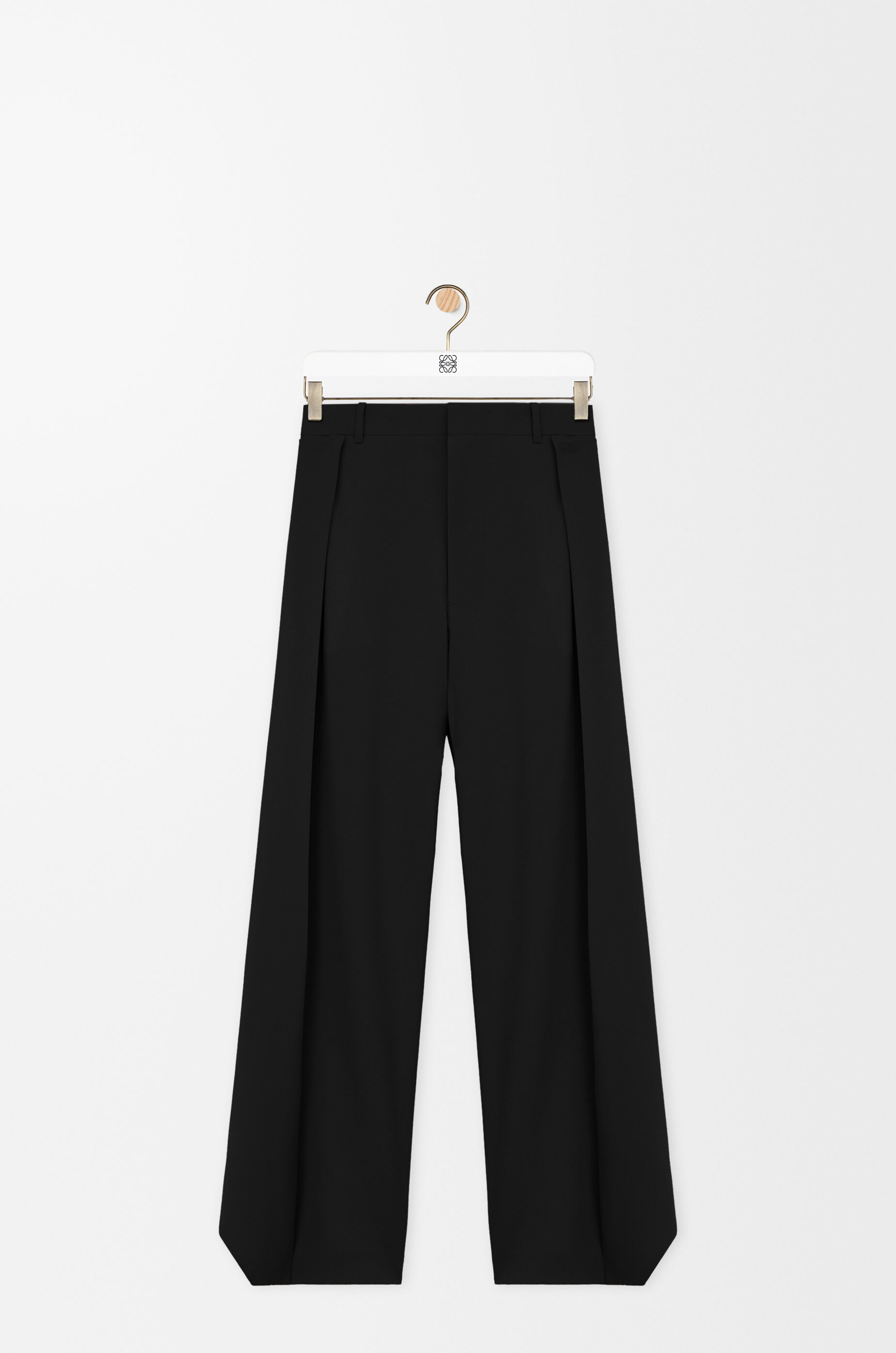 Trousers in wool Black - LOEWE USA Official Website
