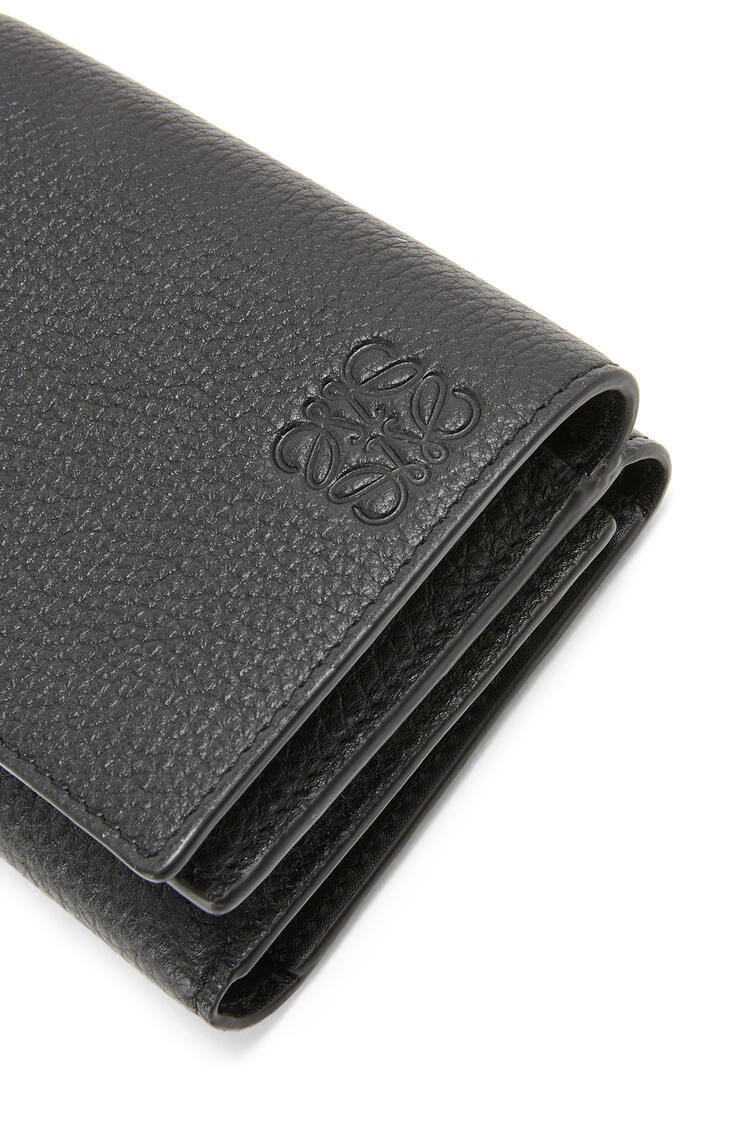 LOEWE Trifold wallet in soft grained calfskin Black
