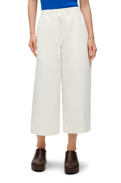 LOEWE Cropped trousers in denim White plp_rd