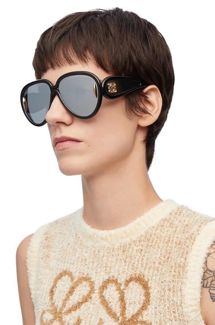 LOEWE Pilot Mask sunglasses in acetate and nylon Black