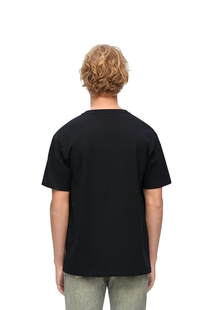 LOEWE 棉質寬鬆版型 T 恤 黑色/多色 plp_rd