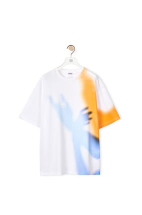 LOEWE Shadow print T-shirt in cotton White plp_rd