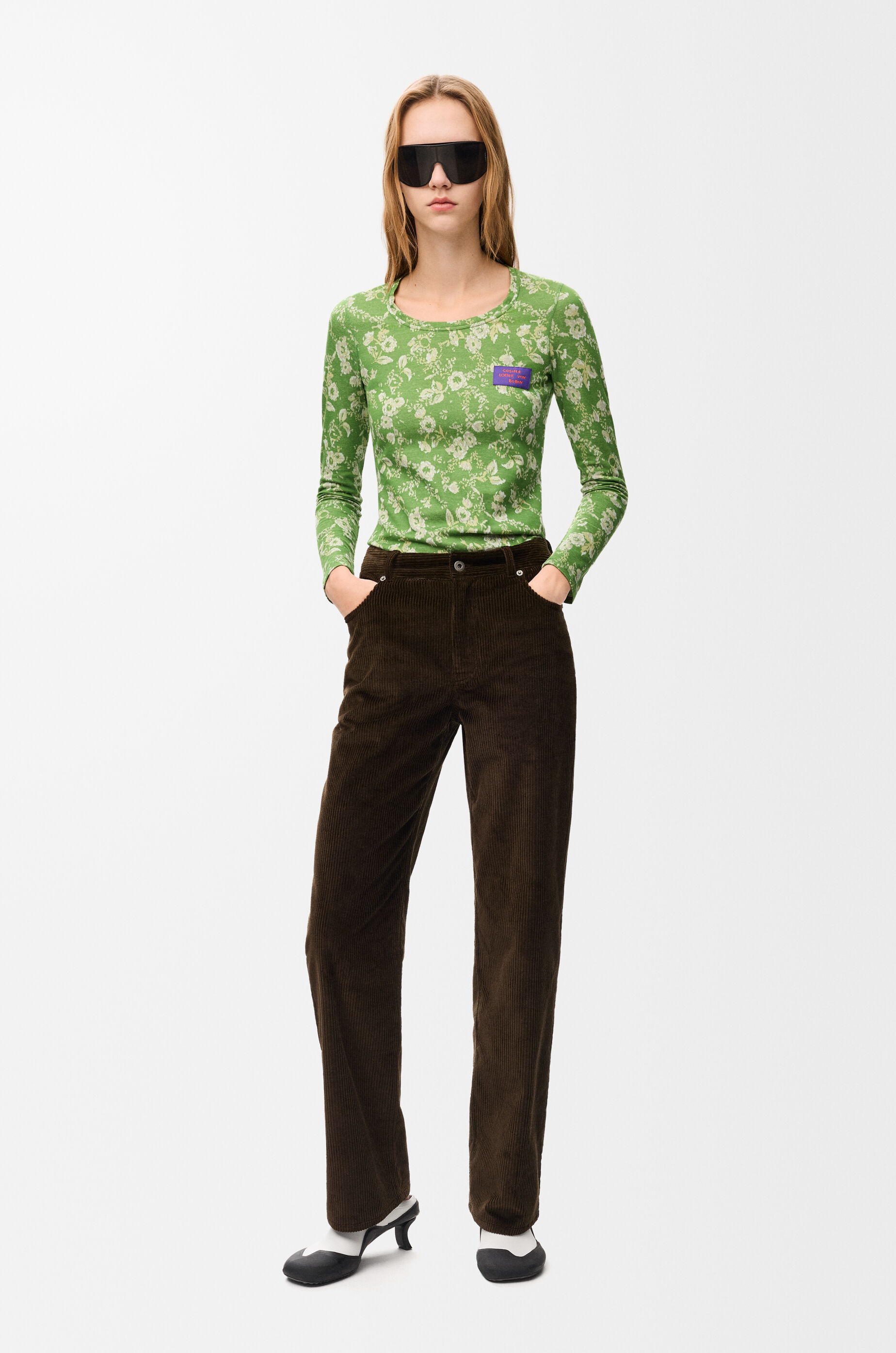 LOEWE Top in cotton Green