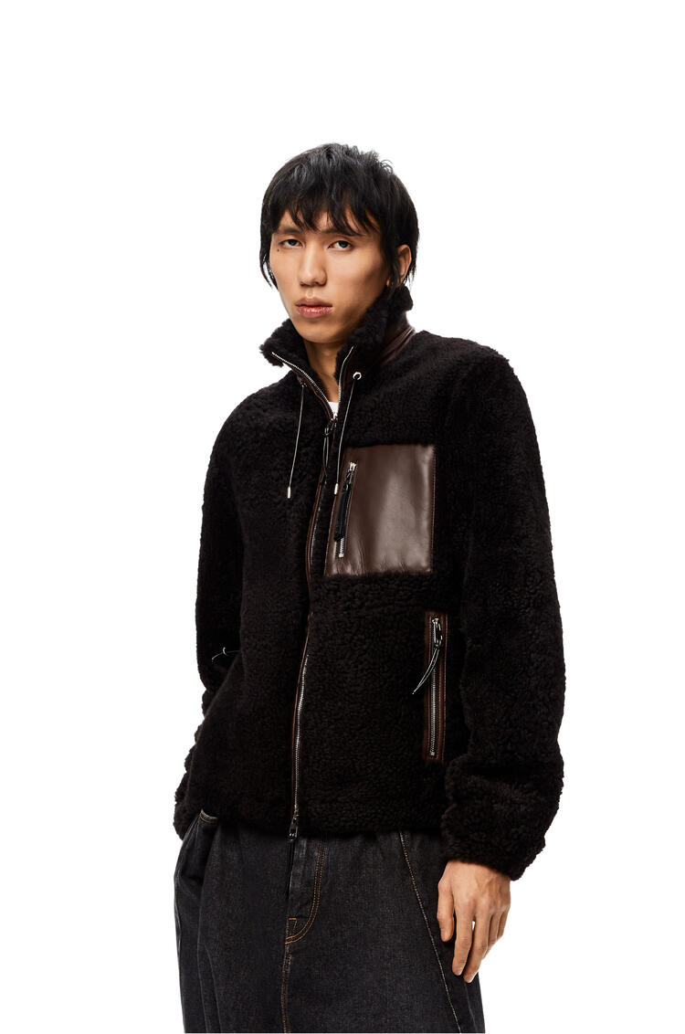 LOEWE Shearling jacket Black/Brown