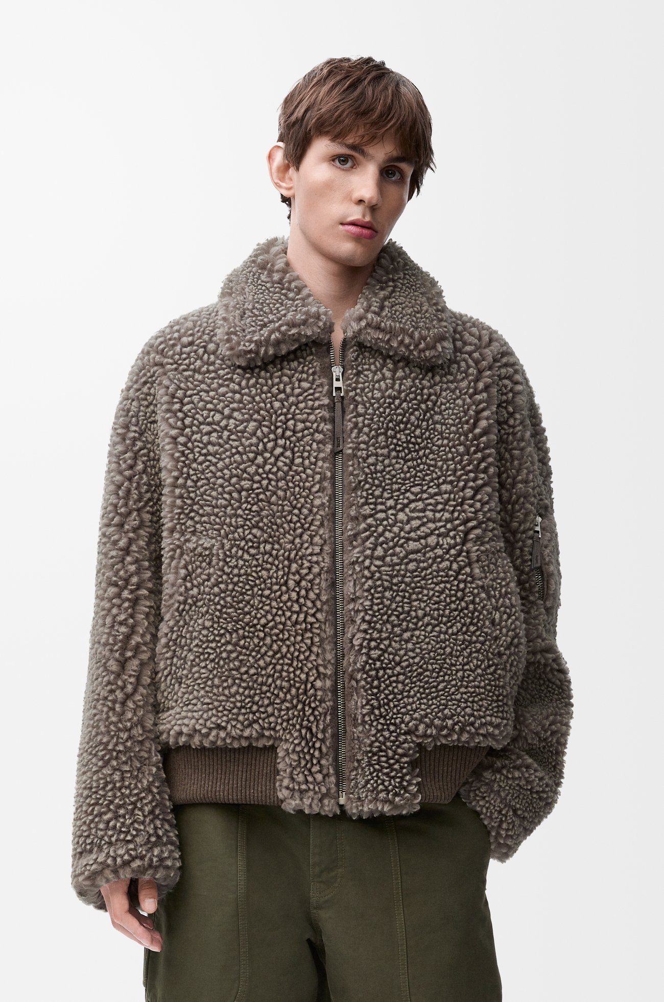 LOEWE Jacket in shearling Grey