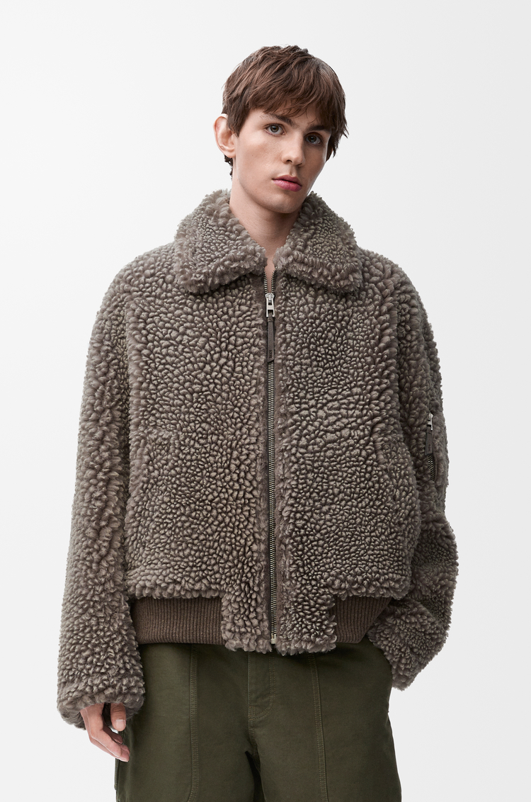 LOEWE Chaqueta en lana de oveja Gris