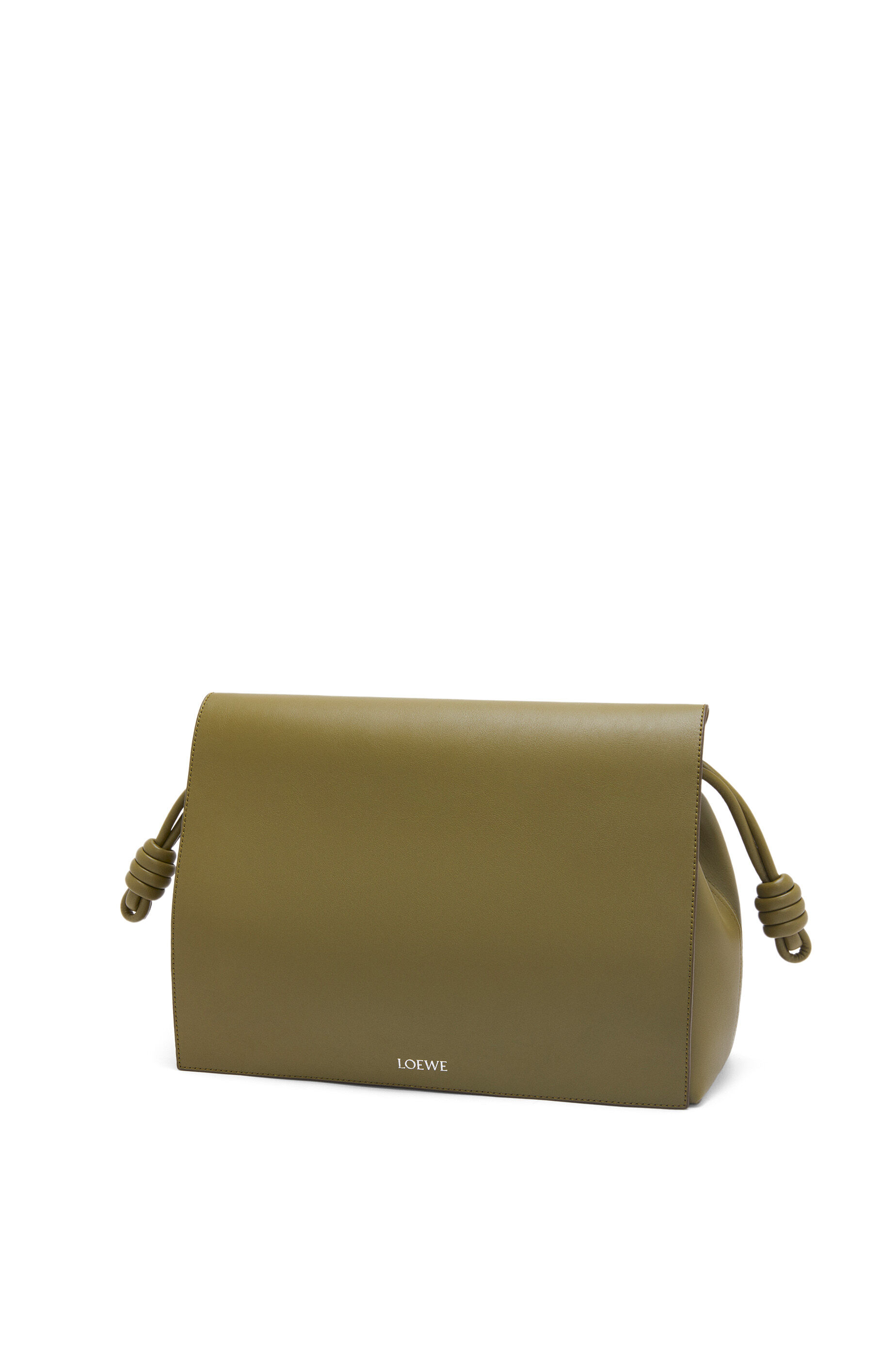 Loewe Leather Flamenco Satchel Green One Size