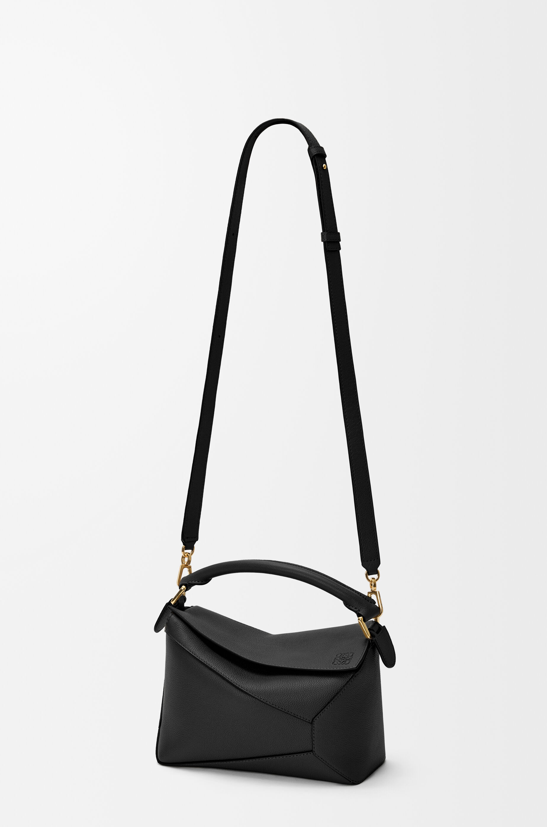 Small Puzzle Edge bag in soft grained calfskin Black - LOEWE USA