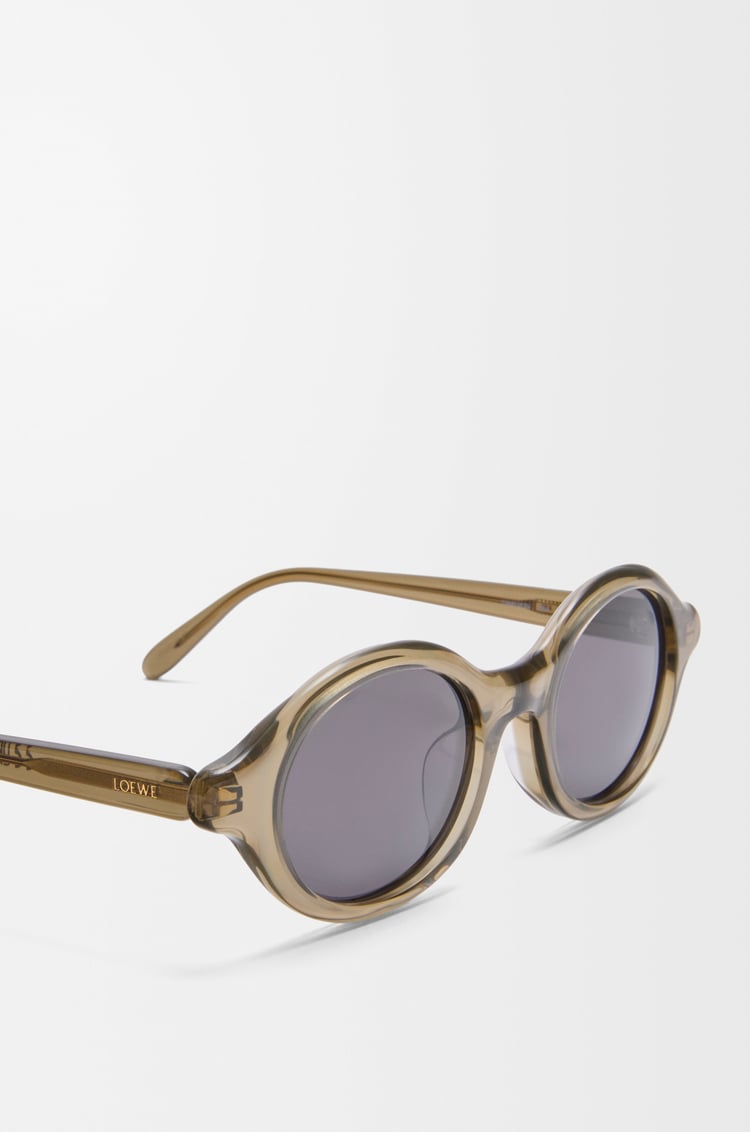 LOEWE Epsilon 超薄太陽眼鏡 卡其綠