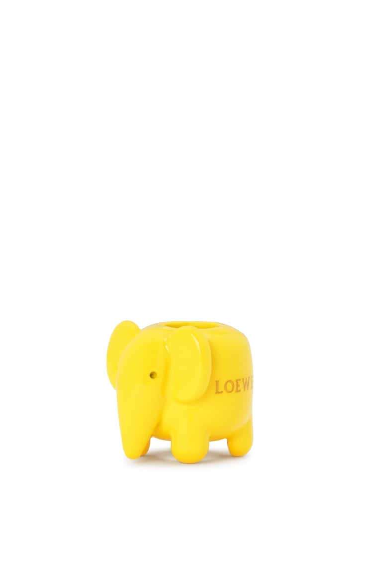 LOEWE Big elephant dice in metal Yellow